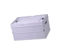 FGDTREE Camping Storage Box with Lid Cap, Foldable Organizer for Shelf Closet and Living Room Storage with Side Handle Openings Folding Box Closet Organizer Bin Shelf Lidded Bin Home Flat Folding