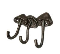 FGDTREE Cast Iron Mushroom Coat Hook Organizer with Antique Finish, B | Mounted Decor Rack for Foyer Bedroom Kitchen Grab-and-Go Items