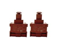 FGDTREE CPU-1113 High Current 12A 250V Auto Locking Push Button Switches 2 Pin Power Switches Locks Button for and Power Tools Water Heater Auto Locking