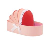 FGDTREE Empty Baby Showers Flower Basket Cradle Shape Hamper Basket Flower Bouquets Box for Baby Showers Bridals Party Wedding Cradle Floral Box