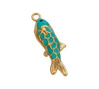 FGDTREE Fish Charm Jewelry Accessory in Multiple Colors Delicate Jewelry Findings for Creative Projects Necklace Pendants for Women