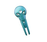 FGDTREE Green Care Fork for Practice Rounds, Metal Two-Prong Skull Design with Easy Bag Carry for Golfers Daily Use Golf Divot Fork Golf Green Care Two Prong Turf Skull Compact Carry Course Golfers