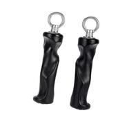 FGDTREE Grip Handles with Metal Rings for Pull Down Machines and Cable Workouts with Ergonomic Shape and Strong Build Fitness Grip