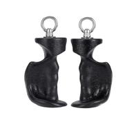 FGDTREE Grip Handles with Metal Rings for Pull Down Machines and Cable Workouts with Ergonomic Shape and Strong Build Fitness Grip