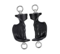 FGDTREE Grip Handles with Metal Rings for Pull Down Machines and Cable Workouts with Ergonomic Shape and Strong Build Fitness Grip