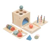FGDTREE Infant Learning Toy Collection with Shape Sorting Color Matching and Money Insert Play for Ages 3+ Color Recognition Toy