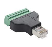 FGDTREE Not Crimp RJ45 to 8Pin Terminals Adapter for Fast Networking Setups Home Offices and Surveillances Systems Cable Connector Tool