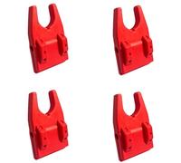 FGDTREE Rubber Fishing Rod Stabilizers 4 Pack Shockproof U Type Frame with Guide Rings Space Easy Installation on Box Bucket Transportable Float Fishing Stand