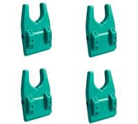 FGDTREE Rubber Fishing Rod Stabilizers 4 Pack Shockproof U Type Frame with Guide Rings Space Easy Installation on Box Bucket Transportable Float Fishing Stand