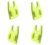 FGDTREE Rubber Fishing Rod Stabilizers 4 Pack Shockproof U Type Frame with Guide Rings Space Easy Installation on Box Bucket Transportable Float Fishing Stand
