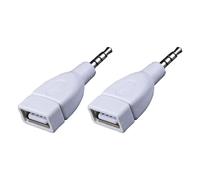 FGDTREE Sound Converters 3.5mm Male AUXs Plug to USB 2.0 Female Converters Adapter for Car Sound Connectors