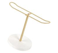 FGDTREE Space Saving Hair Claw Clip Organiser Sturdy Metal Frame with Wooden Base Decorative Storage Rack for Girls Women Baby Headband Organiser