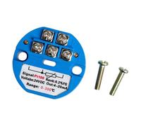 FGDTREE Temperature Sensors Temperature Transmitter DC24V 4-20mA Output PT100 Ranges 0-100℃/-150℃/-300℃ with High Sensitivity Potentiometer