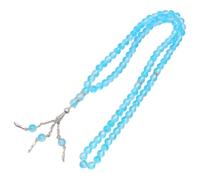 FGDTREE Two Tone Imitation Agate Beaded Wristband 99 Smooth Round Beads Breathable Design for Formal or Daily Accessorizing Double Color Agate