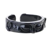 FGDTREE Unisex Open Rings Buddhas Half Face Decoration Adjustable Ornaments Buddhist Accessory for Parties Stylish Women Accessory