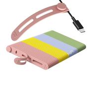 FGDTREE Upgrade Bulk Silicone Cord Organizers Wire Management Holder Versatile Wire Management Systems 35Pcs for Multiple Devices USB Cable Clips