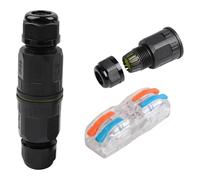 FGDTREE Wire Connector Outdoor LED Light Connector 2 Pin 3 Pin Adapter Cable Screw Electrical Adapter Block Fast Command