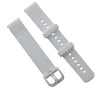 Fgdui 1Pcs 16MM Silicone Strap Smart Watch Universal Small Grid Replacement Needle Buckle Strap Suitable for Youth, Children, Family, Friends (White)