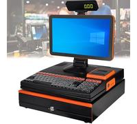 FgdVrelnor 15.6” Touch Screen POS Hardware Terminal, i5 CPU, 8GB RAM, 128GB,58mm printer,With cash register drawer,Open System No Software,for Retail,Restaurant A