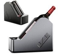 FgdVrelnor Rapid Electric Wine Chiller for Single Bottle, Tabletop Wine Cooling Box with Adjustable 0-20℃ Temperature, LCD Display,LED Control Panel for Home and Outdoor Use Black