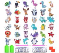 FGen Diamond Painting for Children, 36 x Diamond Stickers Kit, 5D DIY Diamond Painting Stickers for Children and Beginners Adults