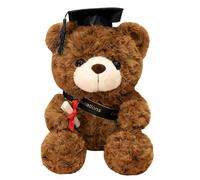 FGen Personalised 23cm Graduation Bear 2026 | Plush Teddy with Doctor Hat & Scroll | Custom Soft Toy Keepsake for Her Him University Leaving