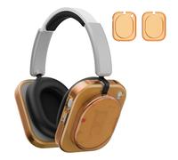 FGERWZ for Nothing Headphone (1) Shell Case Cover,Clear TPU Protective Cover Compatible with Nothing Headphone (1),Ultra-Thin Drop-Proof Shockproof Head Phone Ear Cup Case Cover (Clear Orange)