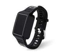 FGERWZ for WHOOP 5.0 SportFlex Silicone Strap,Replacement Strap Compatible with WHOOP 5.0 SportFlex Band,Soft Scratch-Proof Skin-Friendly Replacement Strap Accessories (Black Gray)