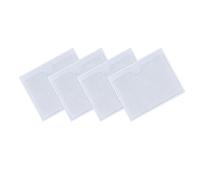FGF-EU Transparent Self Adhesive Parking Permit Holder Pack of 4 Ticket and Note Sticky Back Protect Cover for Car, Badges, Windscreen