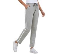 FGFD&OU Jogging Pants Women Sports Pants Cotton for Women Sweathose Running Pants Workout Pants Jogger Sweatpants Long Girl Leisure Pants with Stripes for Sports Yoga Fitness (Lightgrey, 3XL)