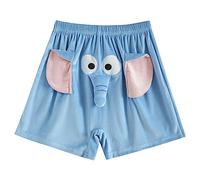 FGFD&OU Short Pyjama Bottoms for Men and Women, Soft Funny Shorts, Unisex Pyjama Bottoms, Short Pyjama Bottoms, Bermuda Summer Short Sleep Trousers, Short Leisure Trousers, Creative Gifts, blue, XXL