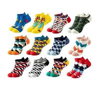 FGFD&OU Socks Man Woman Short Funny Invisible Summer Ankle Sports Cotton Colorful Ankle Socks Fantasy Original Gifts, 12pair-colour9, One Size