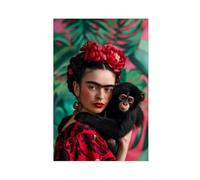 FGFGH Frida Kahlo Poster Canvas Poster Bedroom Decor Sports Landscape Office Room Decor Gift Unframe-style 16x24inch(40x60cm)
