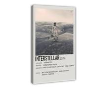 FGFGH Interstellar Movie Poster Wall Art Canvas Poster Frame-style 12x18inch(30x45cm)