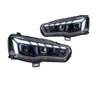 FGGHDR Front Headlight Car Headlight For Mitsubishi For Lancer LED 2008-2018 DRL Turn Signal High Beam Angel Eye Projector Lens
