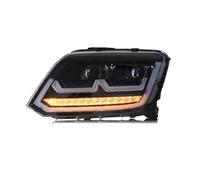 FGGHDR Front Headlight Pair Car LED Headlights For Amarok 2010-2020 DRL Upgrade Amber Turn Signal Front Projector Accessories