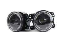 FGGHDR Headlight Assembly 4Inch Round LED Fog Lights Passing Lamps 30W Projector Lens With Halo Angel Eyes For Dodge For Journey For Charger Magnum 2005-2013(2pcs)