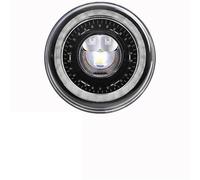 FGGHDR Headlight Assembly 7" Car Led Headlight 7inch H4 Led Headlights Angel Eyes For Jeep For Wrangler For OffRoad 4x4(1pcs Black1)