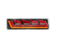 FGGHDR Rear Tail Light 2pcs Guiding Tail Truck Brake Lights Led Electronic Fog Lamp 24/12v Flow Turn Signals Car Taillights(H 24V)
