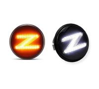 FGGHDR Sequential Blink LED Side Marker Lights Assembly For Nissan 370z Z34 350z Z33 Turn Signals White DRL Indicator Lamp