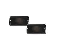 FGGHDR Side Skirts Car Front Bumper Turn Signal Light & Fender Side Marker Cover Shells No Bulb/Socket For Jeep For Wrangler For TJ 1997 1998-2006(Front Bumper Light)