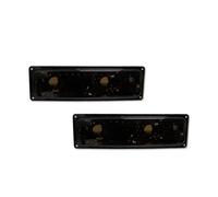 FGGHDR Side Skirts For Chevrolet For C/K 1500 2500 3500 1988-1999 For Tahoe For Suburban For Silverado Car Front Bumper Turn Signal Light Housings(Smoked Lens)