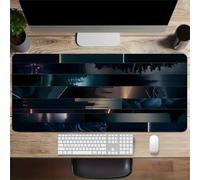 fghgbf Mouse Mat Abstract Striped Landscape,Large Gaming Mouse Pad 900x300x2mm Stitched Edges Rubber Base Non-Slip Desk pad Computer Keyboard XXL Mousepad for Gaming Office Laptop