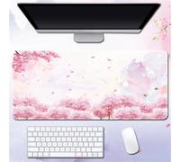 fghgbf Mouse Mat Pink Abstract Grove,Large Gaming Mouse Pad 900x300x3mm Stitched Edges Rubber Base Non-Slip Desk pad Computer Keyboard XXL Mousepad for Gaming Office Laptop