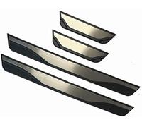 FGHGX Car Outer Door Sill Kick Plates Protector for Subaru XV Outback Legacy, Door Step Entry Guards Kick Trim Scuff Car Door Sill Protector Strips,Silver