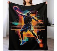 FGHJHGG Basketball Blanket Anti Pilling Throw Blankets Cozy Durable Throws for Office Couch Cinema Gifts Quality Washable 140×180cm