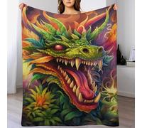 FGHJHGG Dragon Super Soft Throw Blanket Throw for Sofa Couch Bed Flannel Machine Washable Nap Blankets Bed Spread 150×200cm