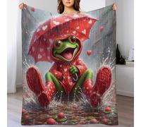 FGHJHGG Frog Blanket, Flannel Throw Super Soft Cozy Warm Throws,for Nap Blankets, Couch And House Decor Gift Idea 150×200cm