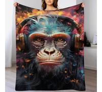 FGHJHGG Gorilla Blanket Warm Adult Super Soft Blankets Anti-pilling Machine Washable Throw For Adults & Kids 130×180cm
