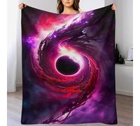 FGHJHGG Planet Starry Sky Plush Bed Blanket, Fleece Blankets for Kids Young Boys Girls, Anti Pilling Throw Bedroom Sofa Couch Throws 150×200cm